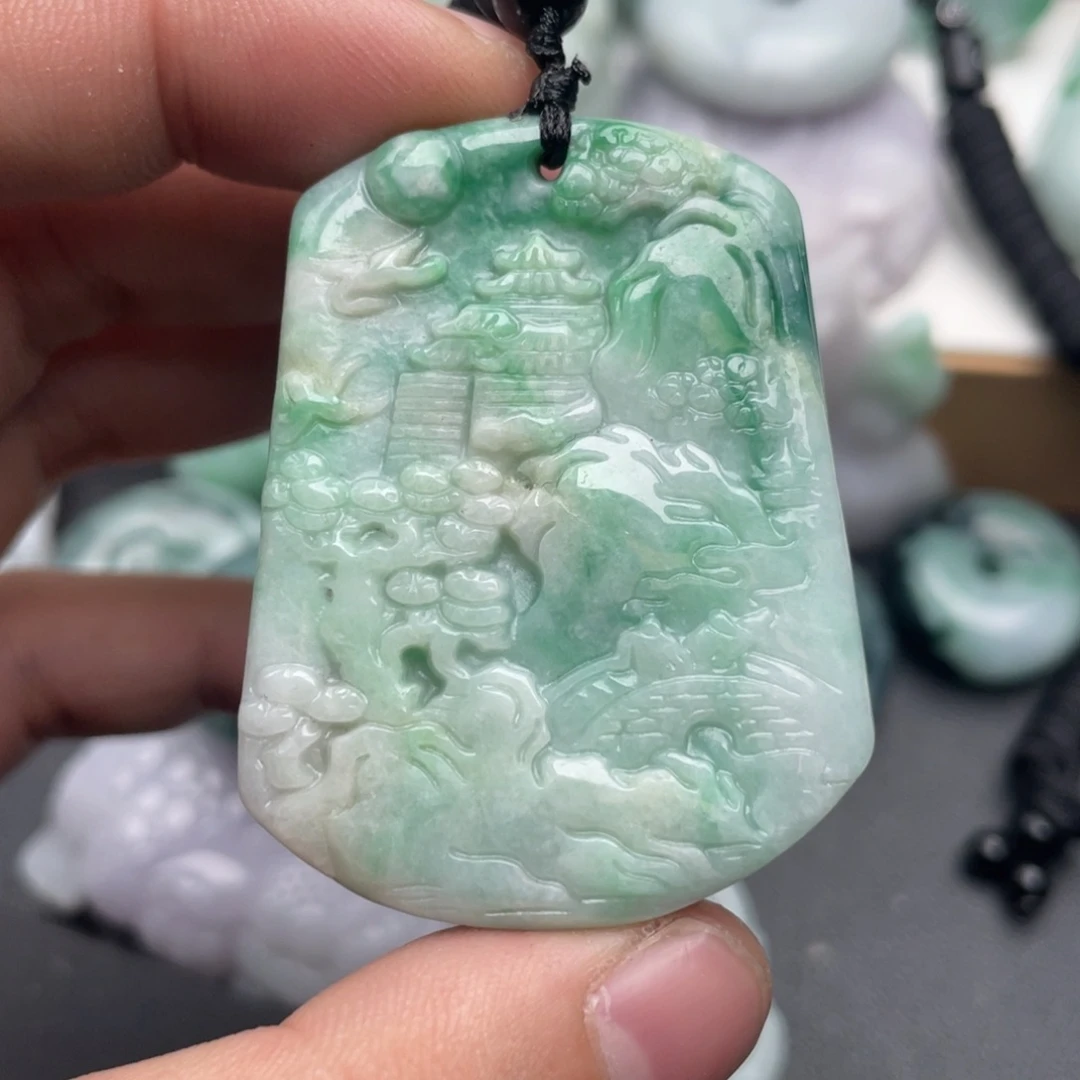 翡翠未镶嵌吊坠(不含链)