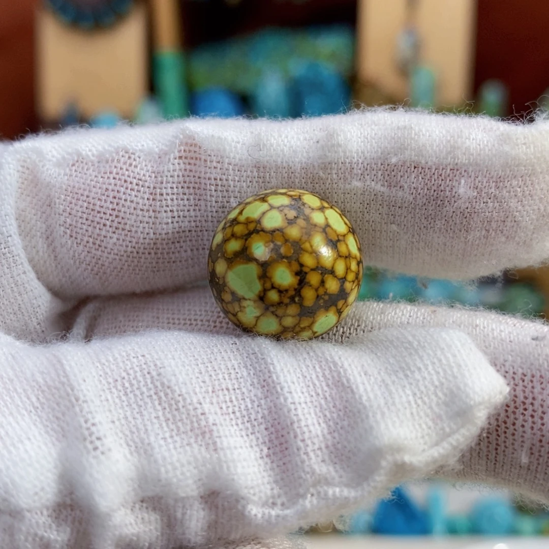 定制绿松石网花圆珠