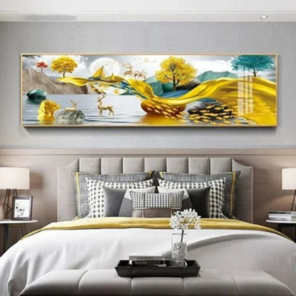 【福禄双全】自粘卧室装饰画床头壁画家居自粘装饰画宾馆卧室装饰画