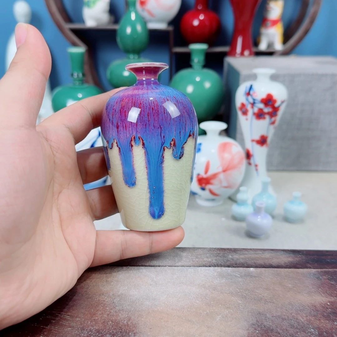 陶瓷手工小花器摆件