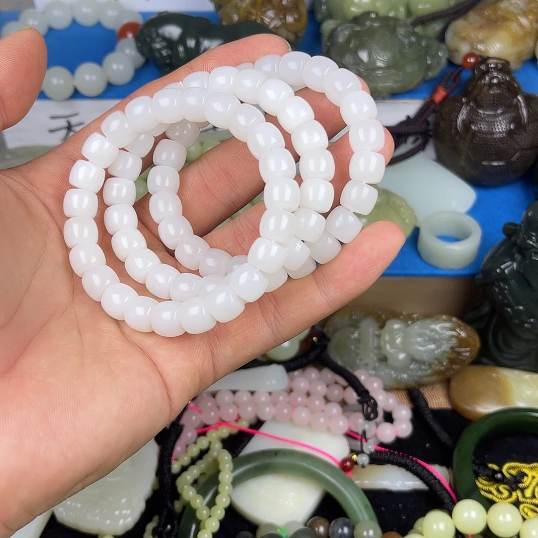 和田玉未镶嵌颈饰且末白玉1.0纯天然新疆和田玉多样性发货发一条