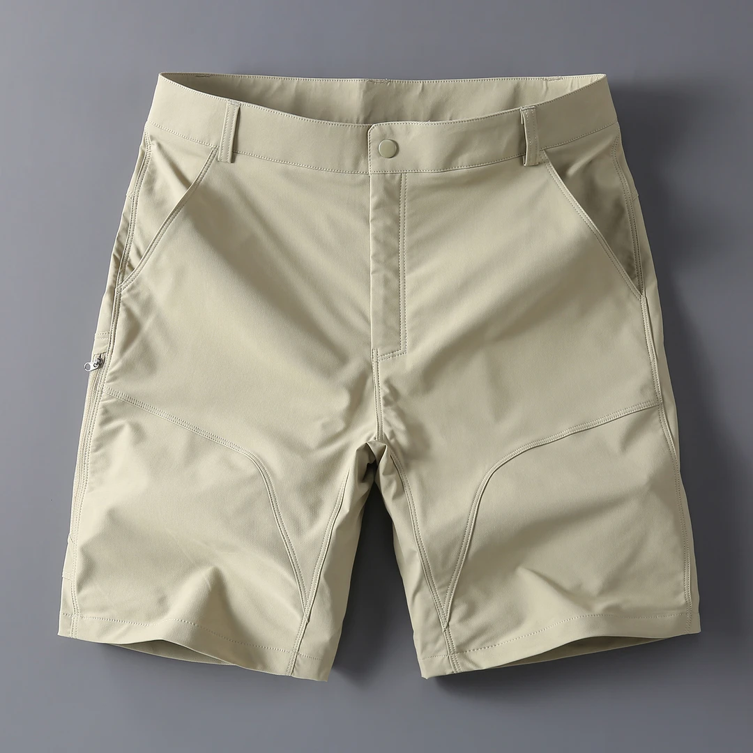 2025新款速干五分裤男士夏季冰丝透气外穿运动中裤子薄款休闲短裤