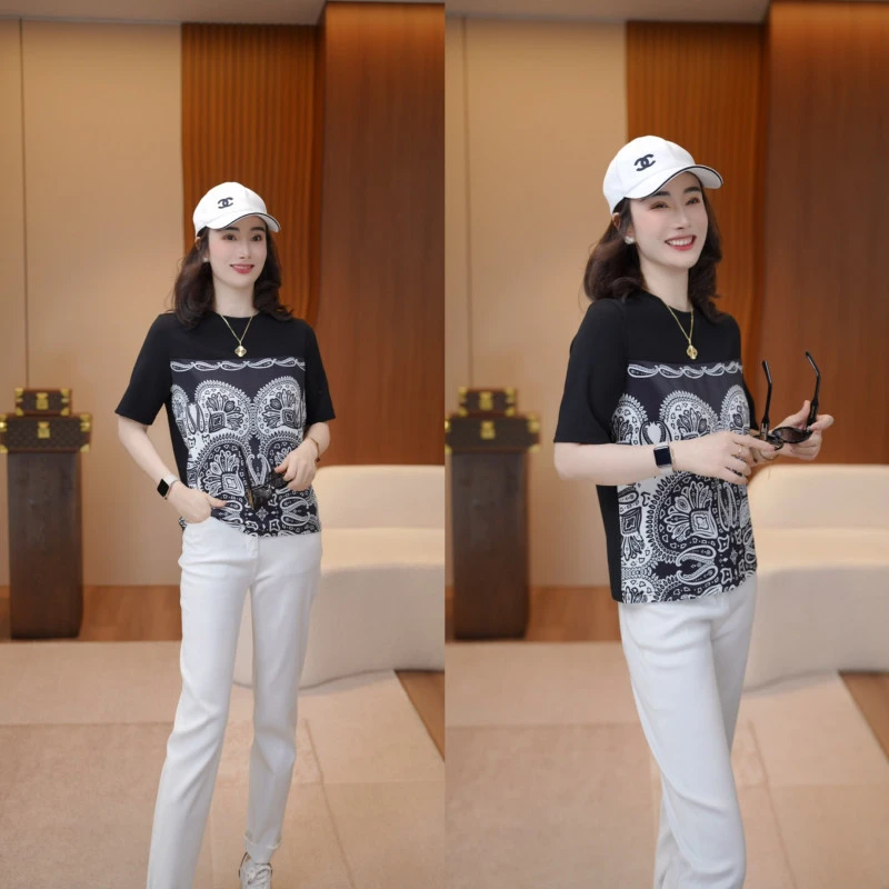 JDND轩羽【浪漫邂逅】休闲百搭圆领T恤上XY253087