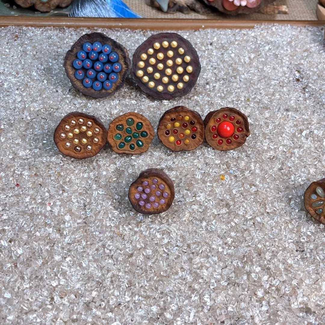 小***ԅ莲蓬干花永生花摆件