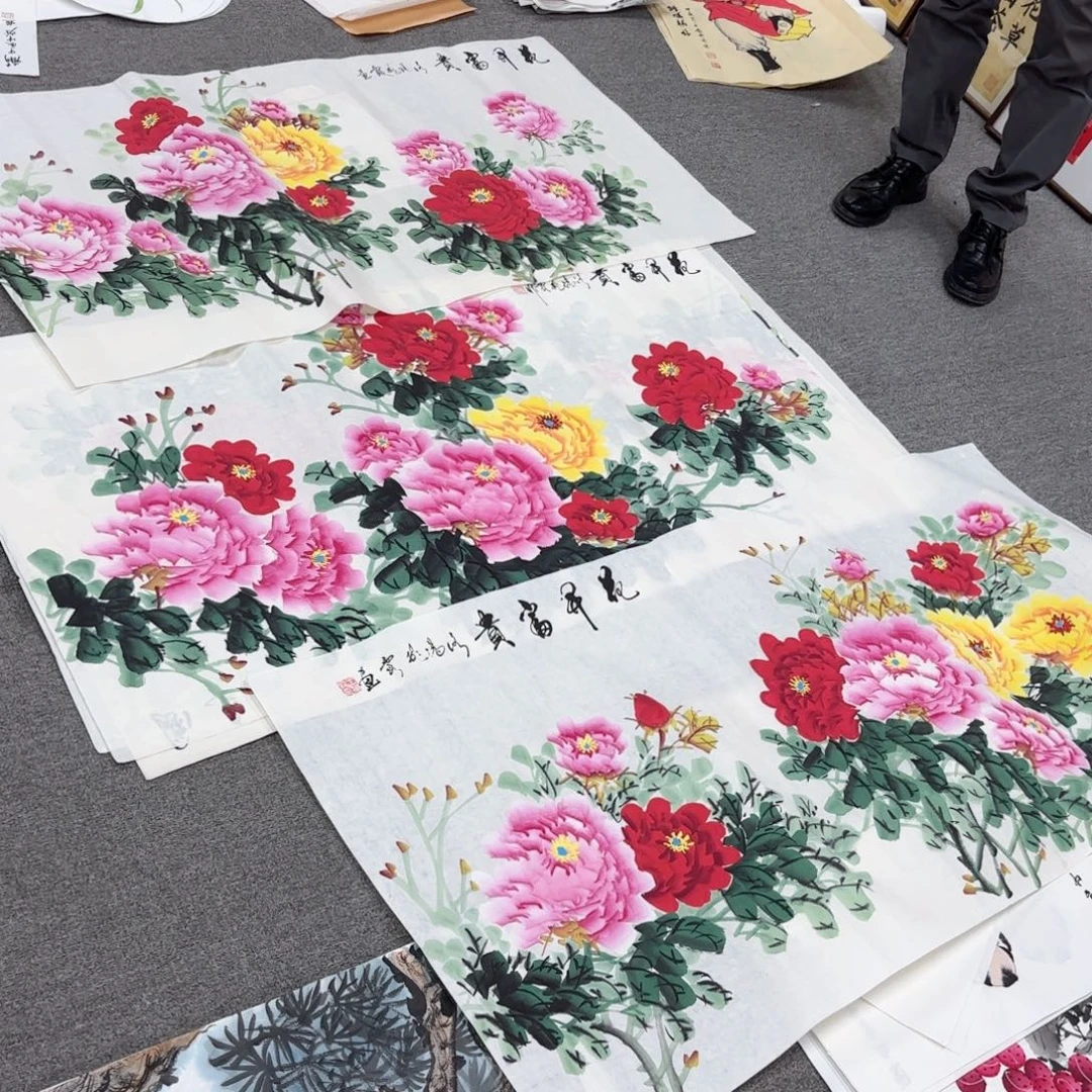 国画国画作品多次