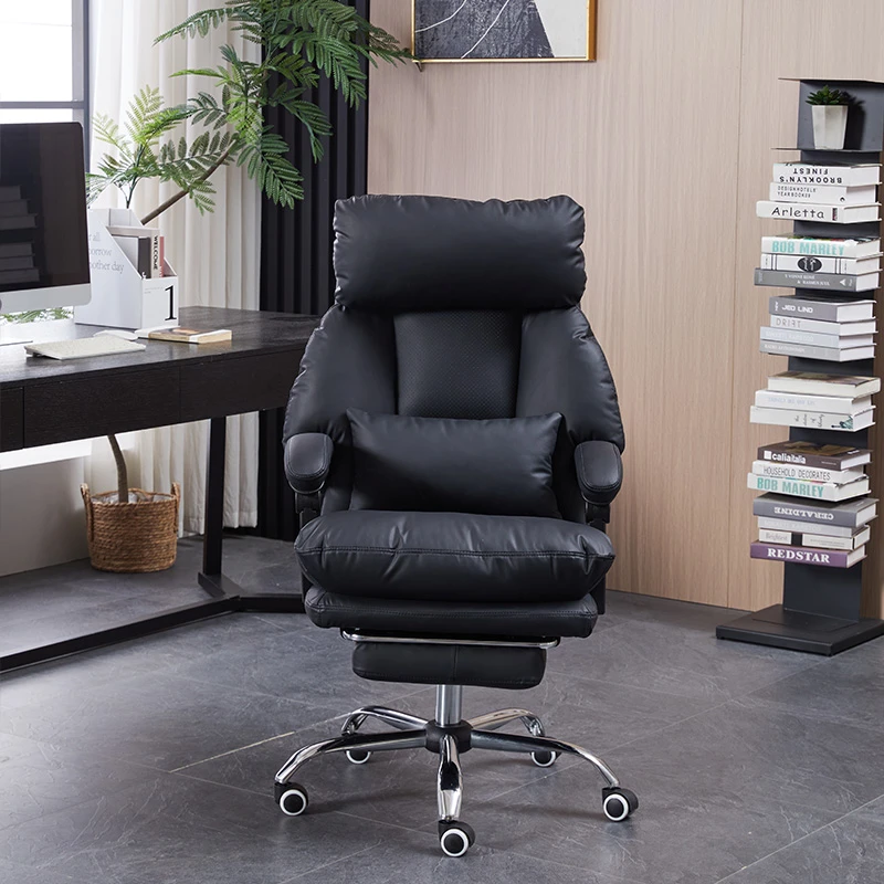 主播椅子联动扶手老板办公椅家用可躺老板椅子高弹加厚坐椅搁脚椅