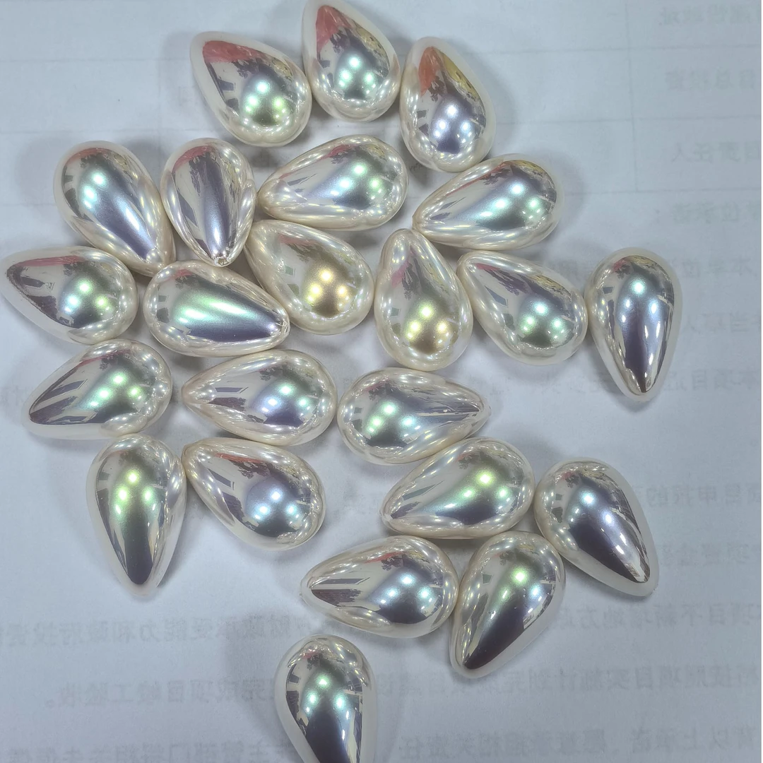 【大华】半孔水滴 施家珍珍DIY手工饰品配件（16颗）