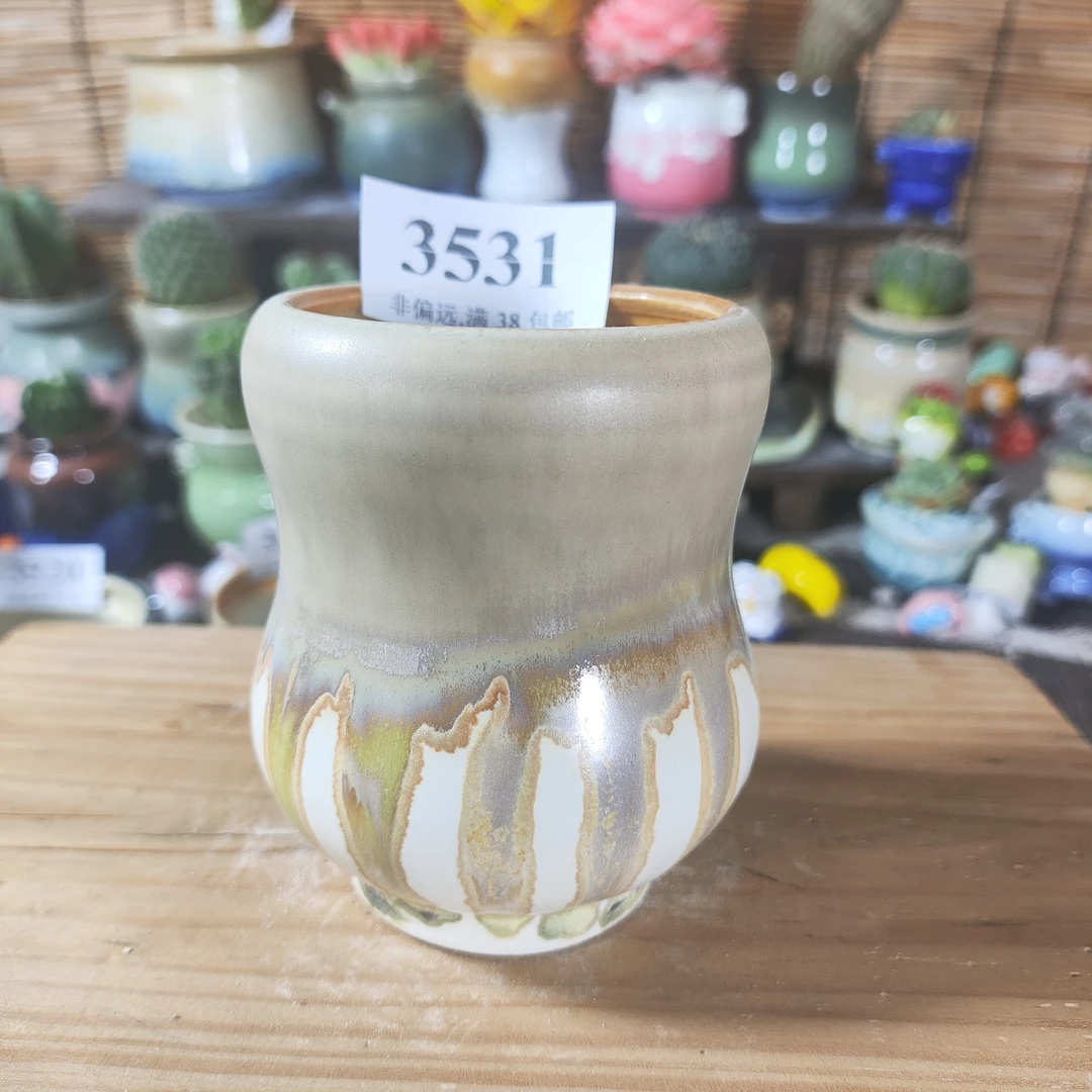 口5高8，3531手工创意多肉花盆摆件迷你多景德镇纯手工制做