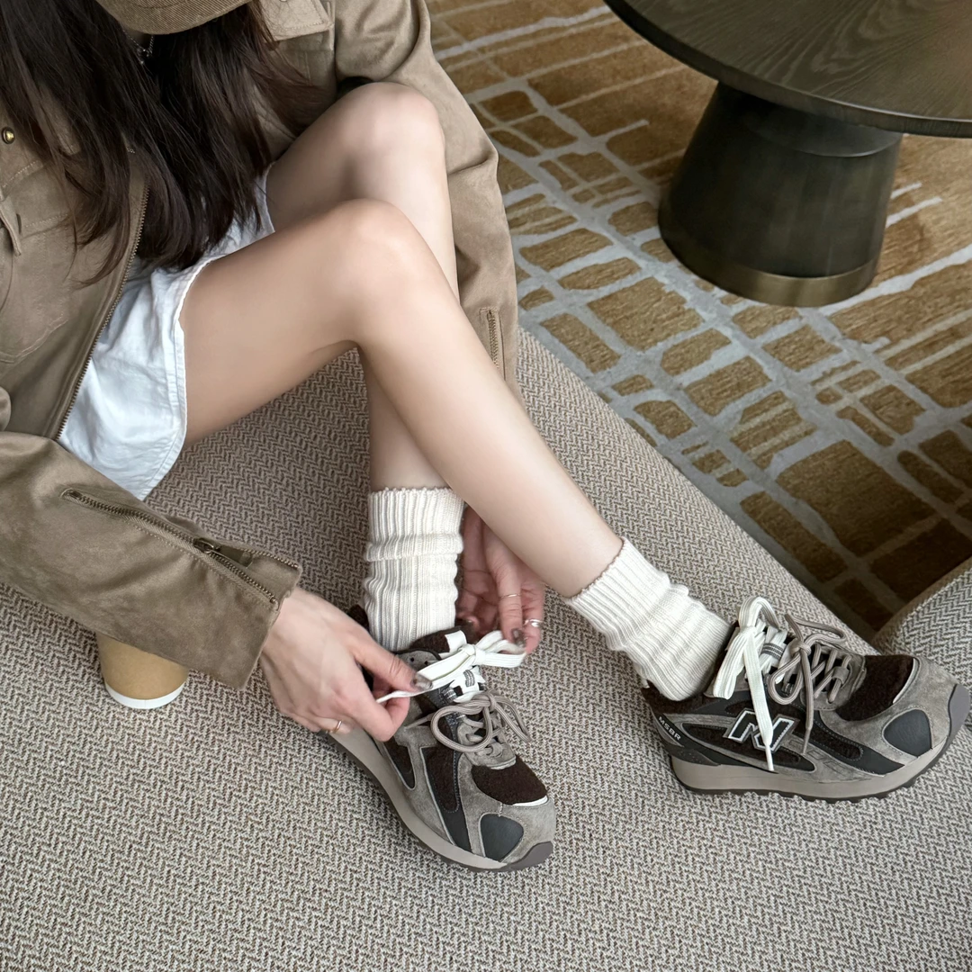 小发喵「复古风尚拼接厚底休闲鞋｜ 潮奢腔调先锋气场」999