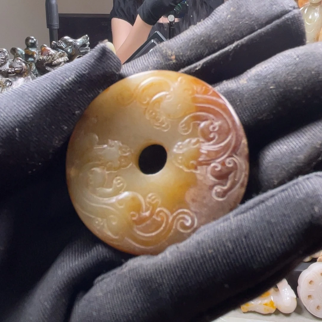 和田玉未镶嵌挂件32