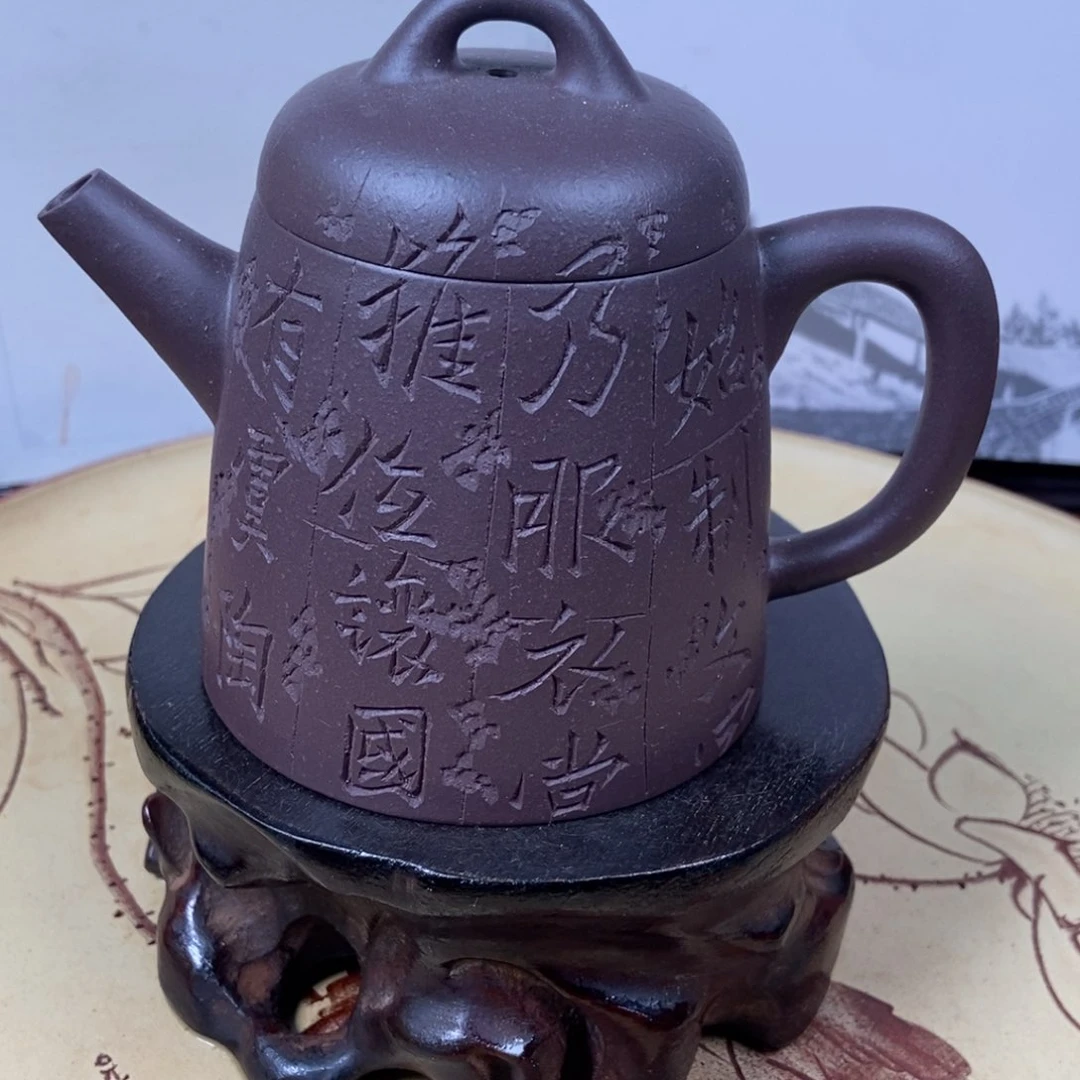紫砂茶壶坐****的160 容量宜兴紫砂壶
