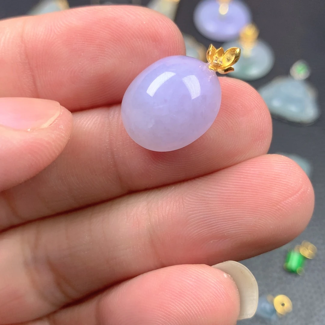 【闪购商品】翡翠18K金镶嵌颈饰翡翠