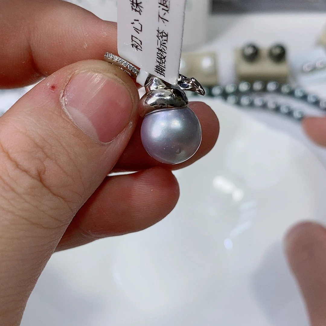 海水珍珠颈饰银S925镶嵌