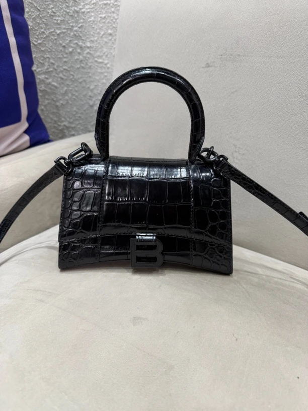 99新 Balenciaga/巴黎世家 沙漏包单肩斜挎包