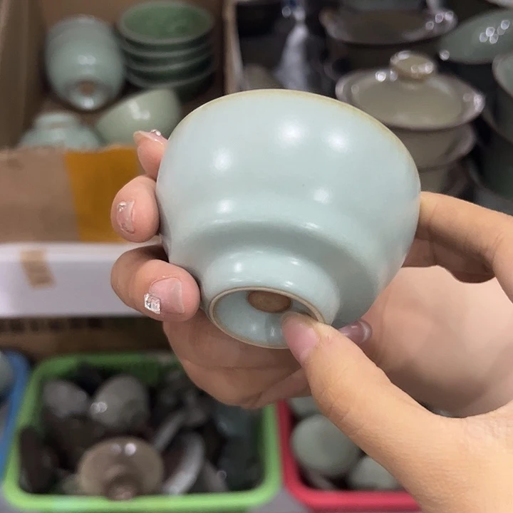 龙泉云间青瓷小米茶器