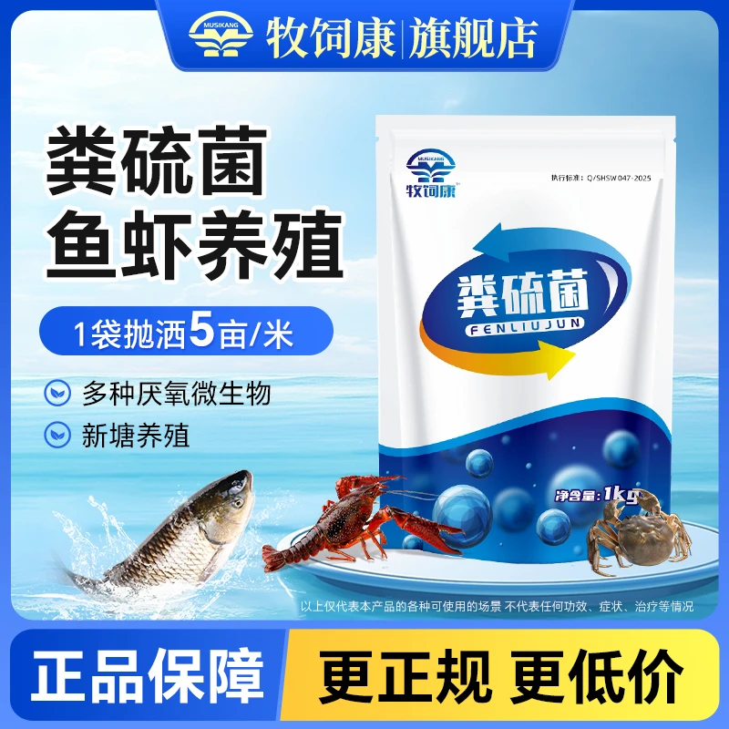 【牧饲康】粪硫菌不伤鱼虾水产养殖多种厌氧微生物水质调节剂
