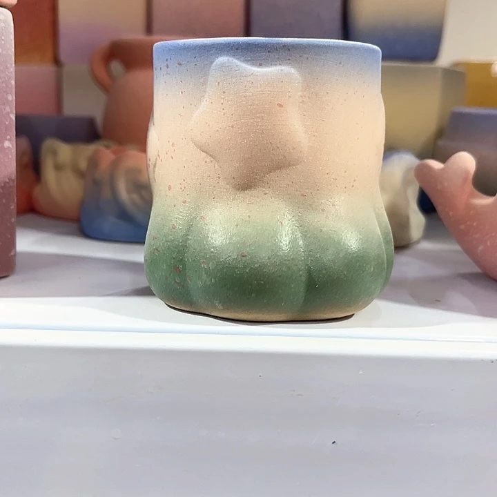 麦饭石多肉植物花盆6 X7