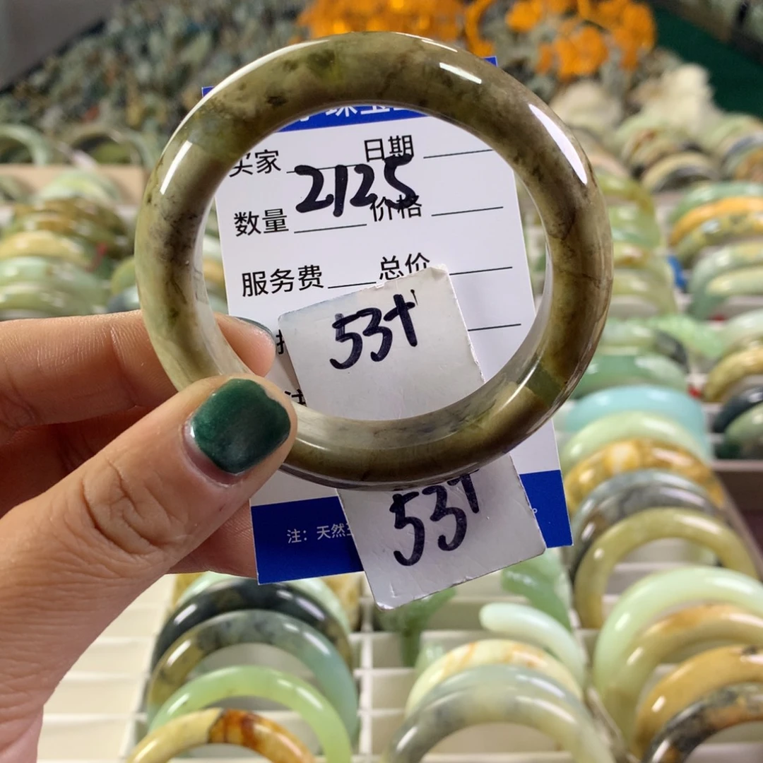 蛇纹石玉未镶嵌手镯2125