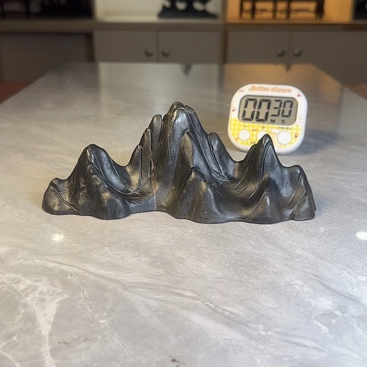 青***石奇石茶宠鱼缸文房摆件