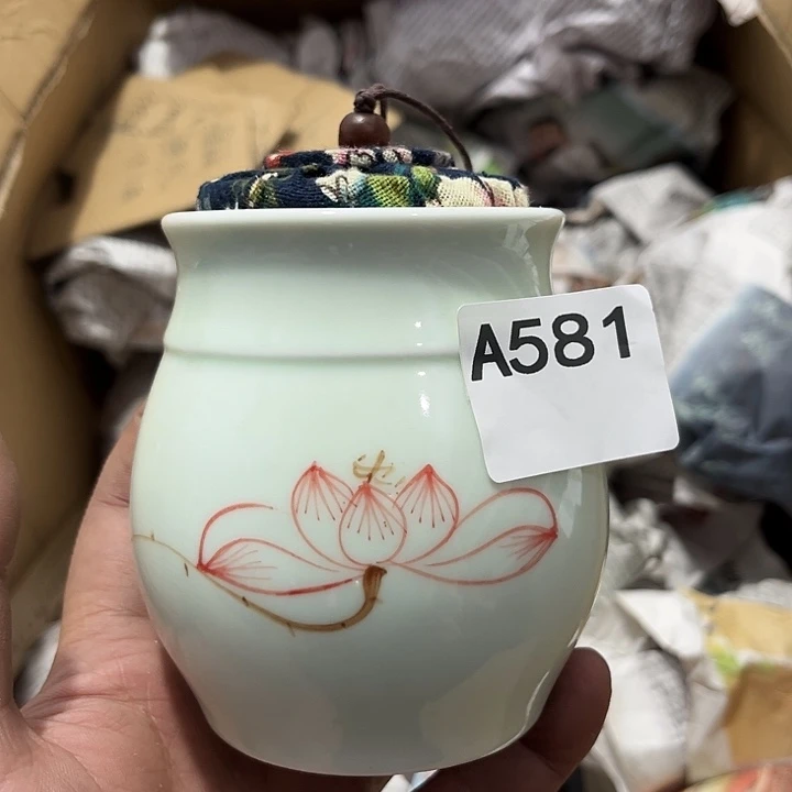 瓷片茶摆件工艺品摆件666