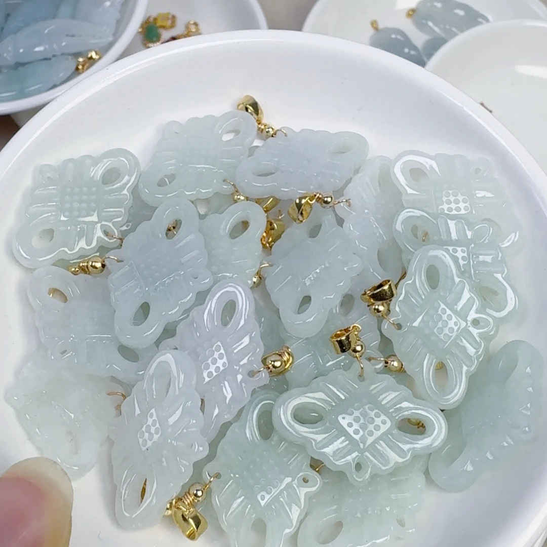 翡翠散珠中国结一个可以选