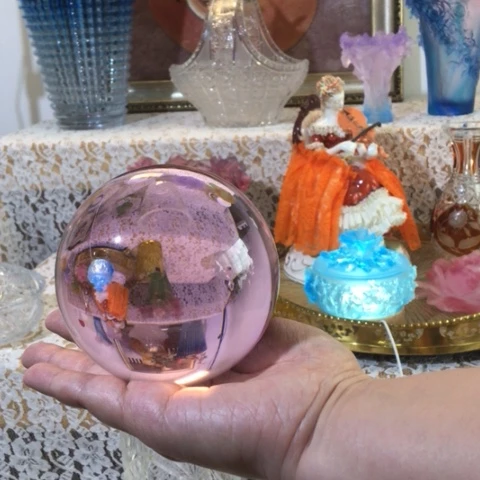 有机玻璃直径10厘米水晶球