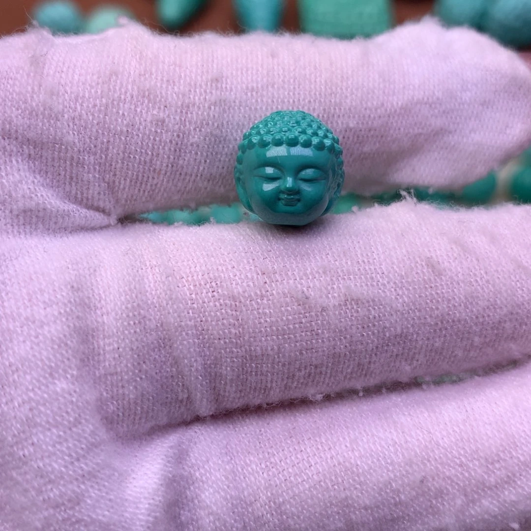 原生态散珠配珠宝宝佛头卡11