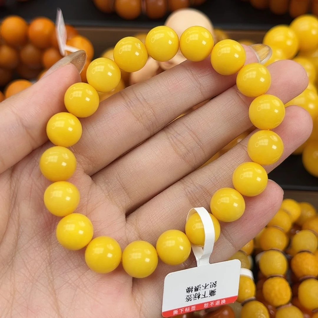 未镶嵌琥珀手链蜜蜡