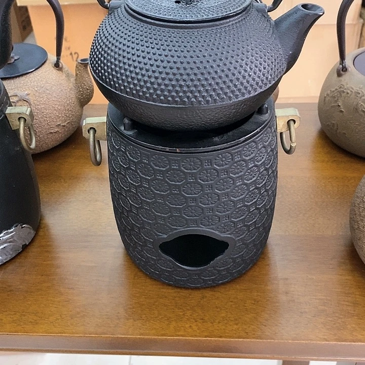1团花碳炉+颗粒壶900毫升一套