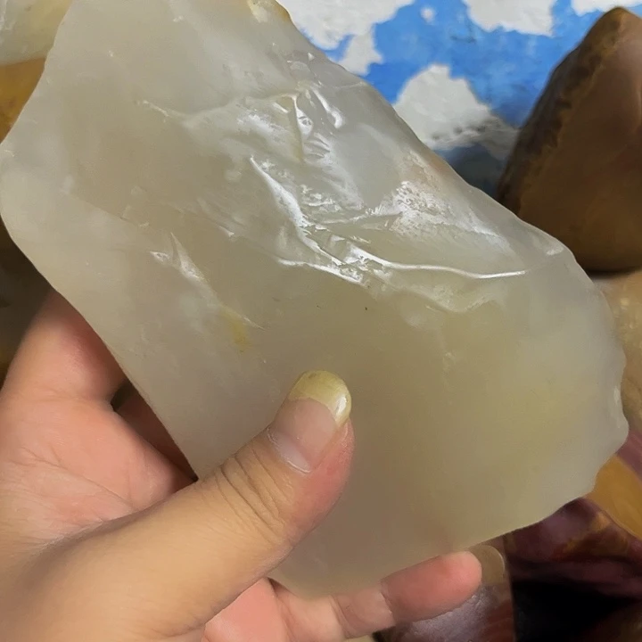 神***嗑老挝石黄蜡石传说