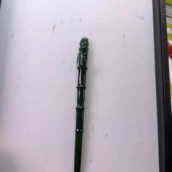 蛇纹石玉发饰未镶嵌阿*