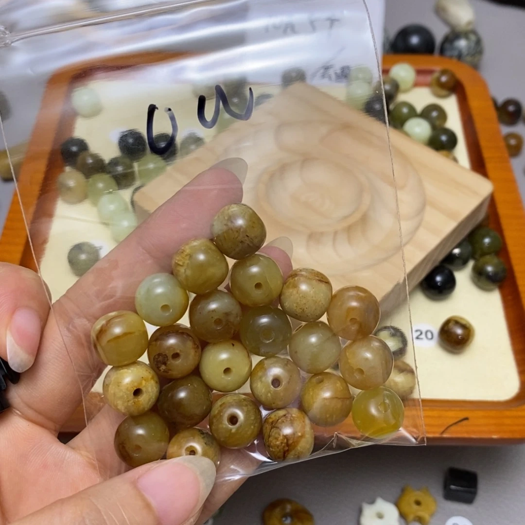 蛇纹石玉合金配饰0**0