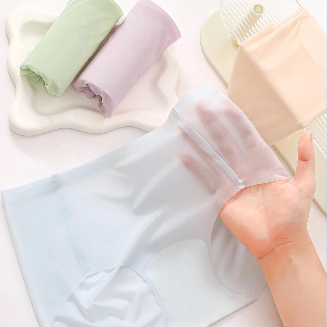 女士透气内裤夏季冰丝无痕内裤女10D超薄灵感瑜伽健身内裤女