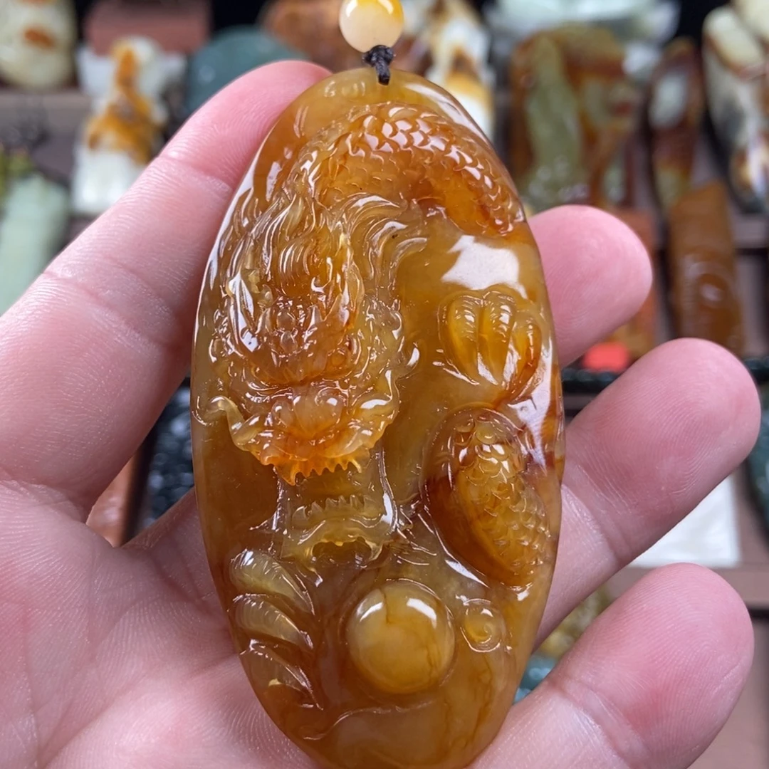 未镶嵌岫玉手把件