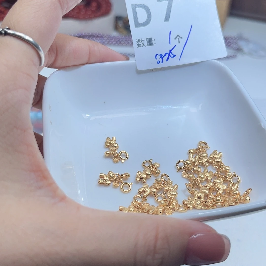 水晶珠宝半成品银S925镶嵌d7.
