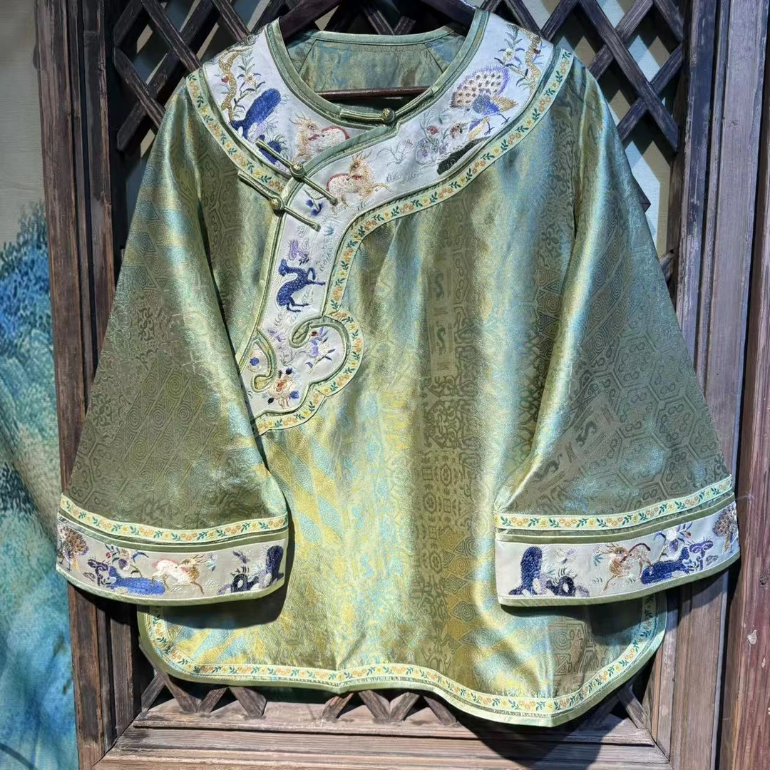 瑜玥传琦新款【蜀锦三星堆】3359重工刺绣太太服汉服网红时尚