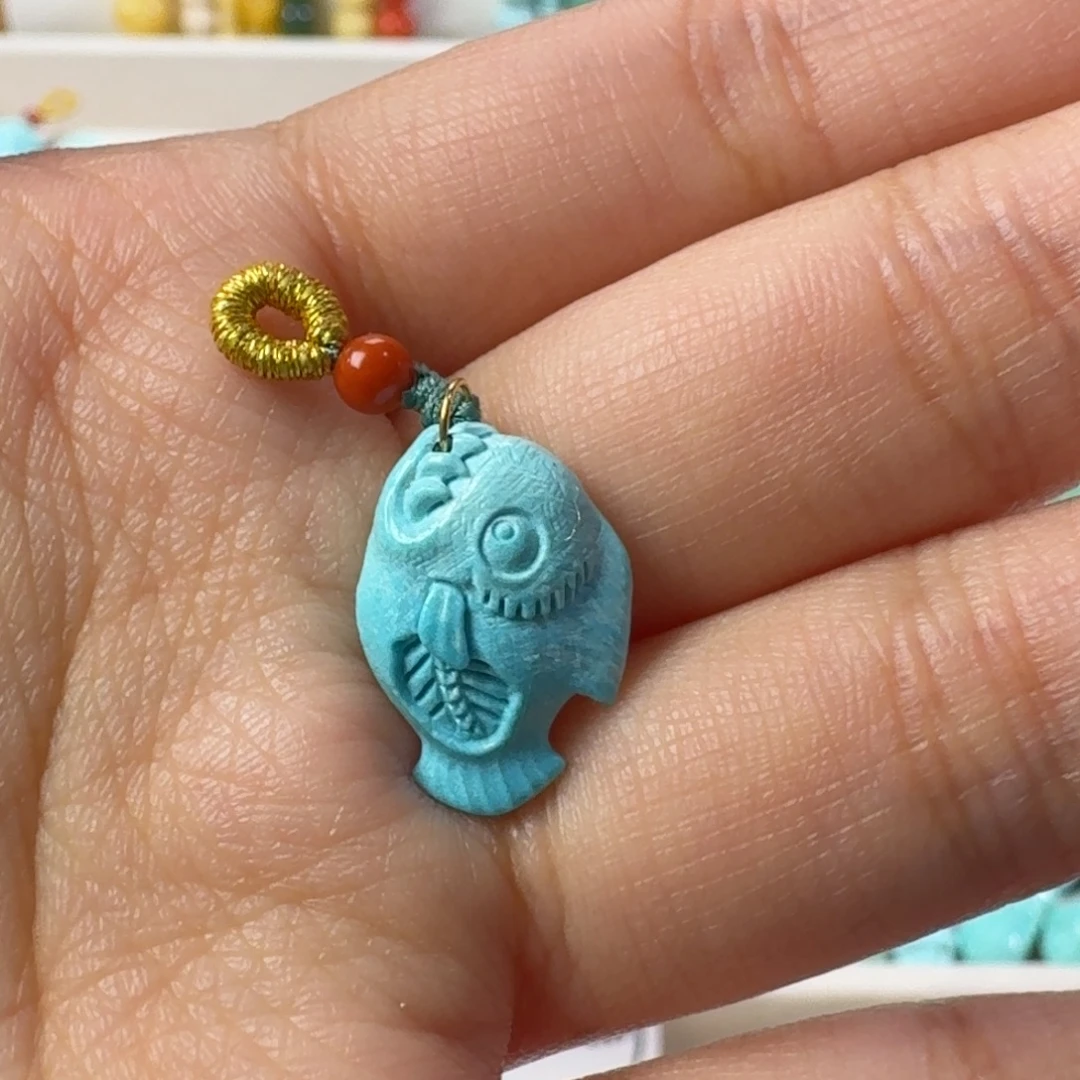 绿松石合金吊坠(不含链)