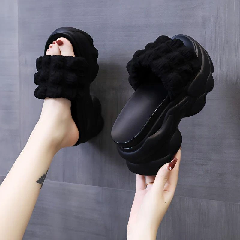 增高凉鞋女2023新款夏季厚底松糕凉拖高跟一字拖鞋女夏外穿舒适潮