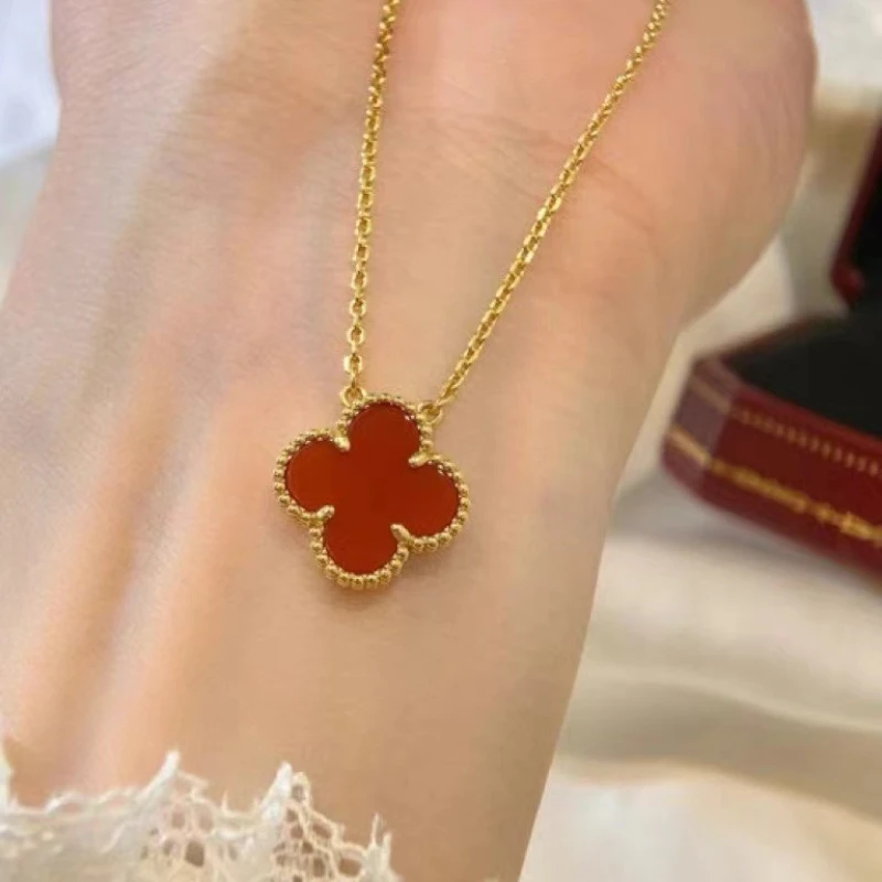 钛钢项链 A345 时尚轻奢经典气质花花项链