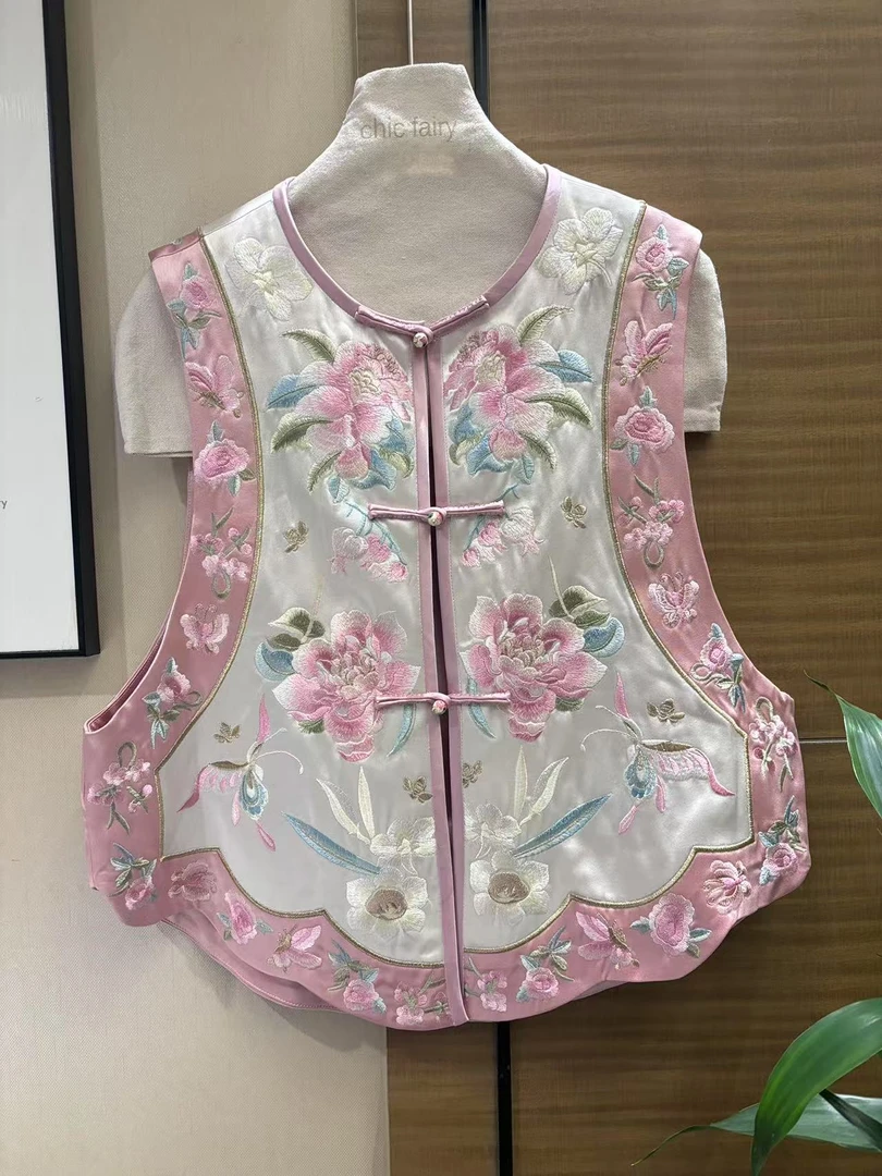 CHIC FAIRY 【逢春】 国风中式刺绣醋酸马甲