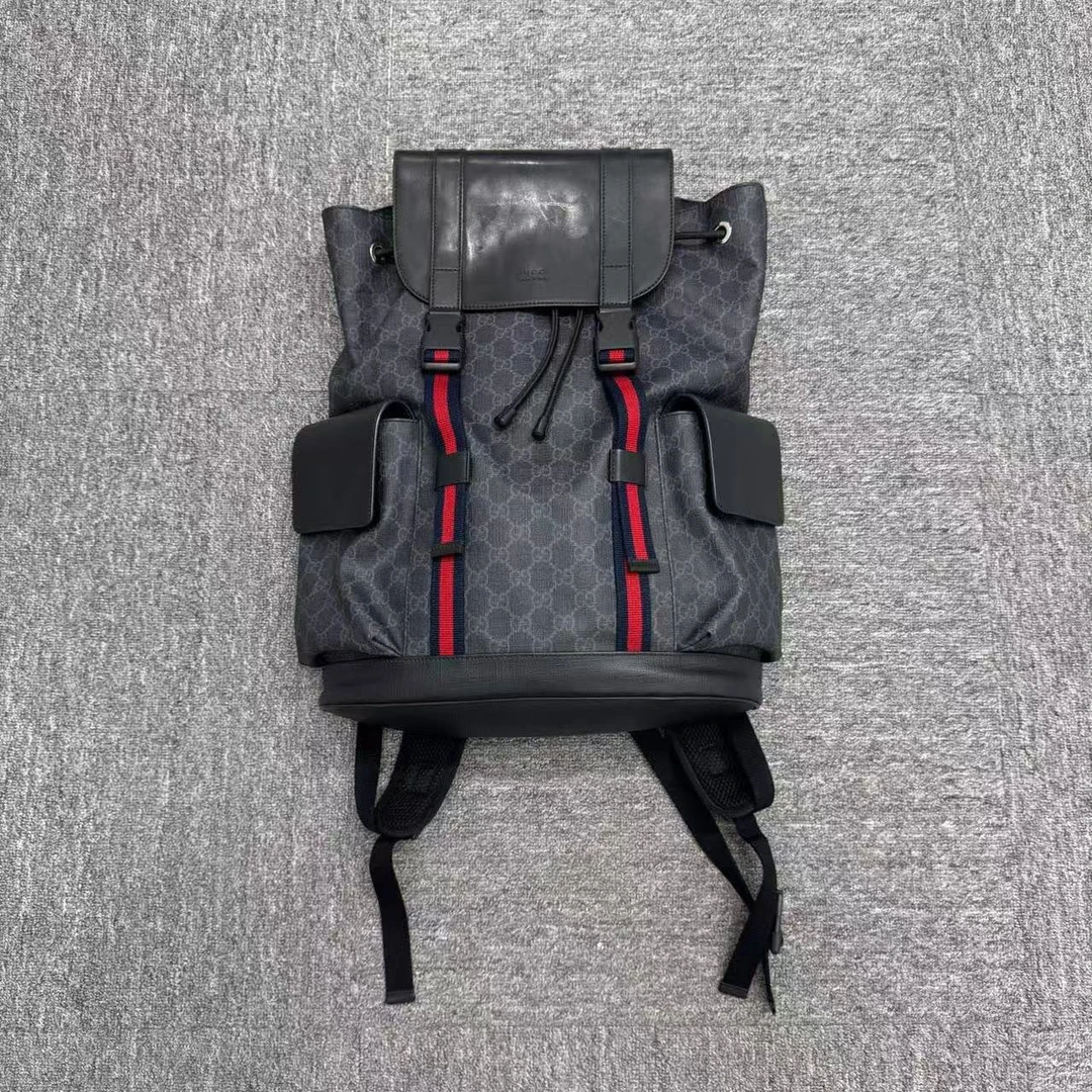 95新 GUCCI/古驰 老花双肩包/编码17937 /尺码：34*16*42cm