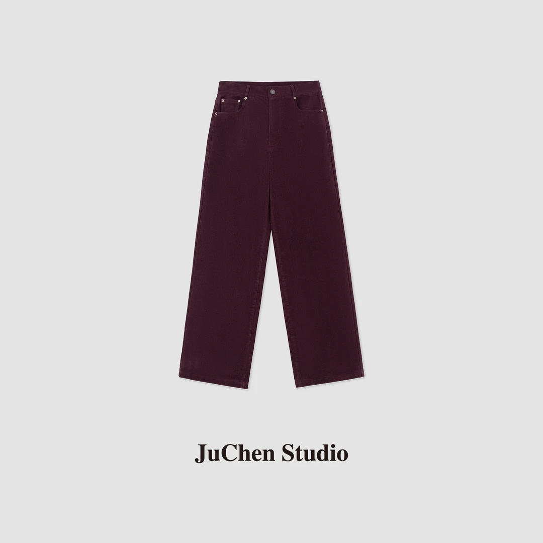 加绒版御寒高磅数灯芯绒 两色 小直筒裤条绒裤 FW111783