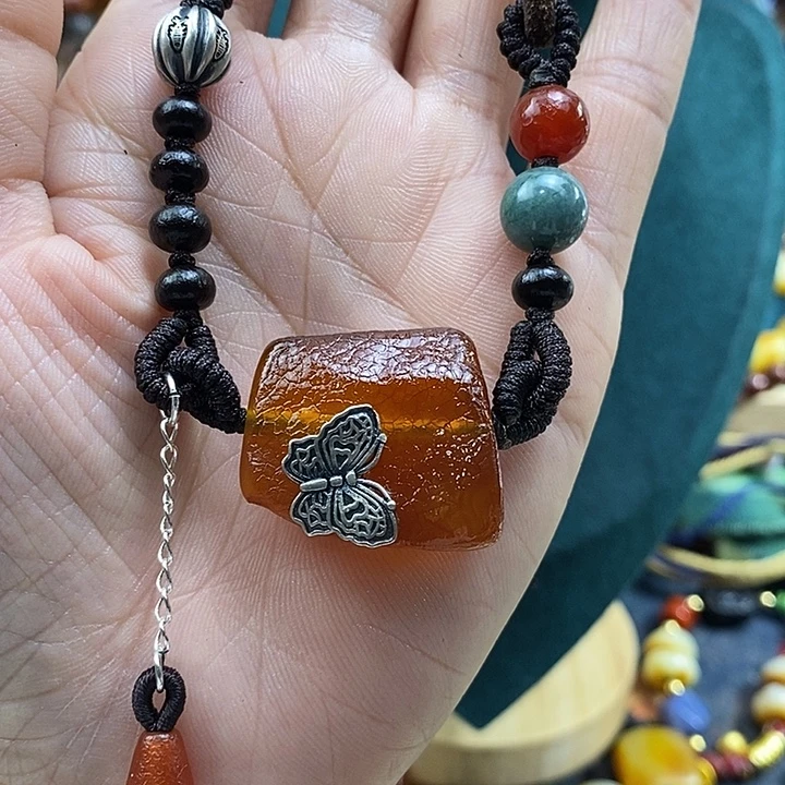 蜜蜡未镶嵌项链项链