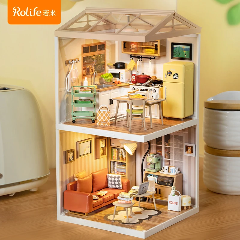 【2宫格】若来超级世界DIY小屋情侣送礼物亲子拼装玩具