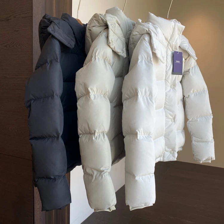 小个子2025冬季新款羽绒服女短款加厚保暖防风收腰90白鸭绒外套
