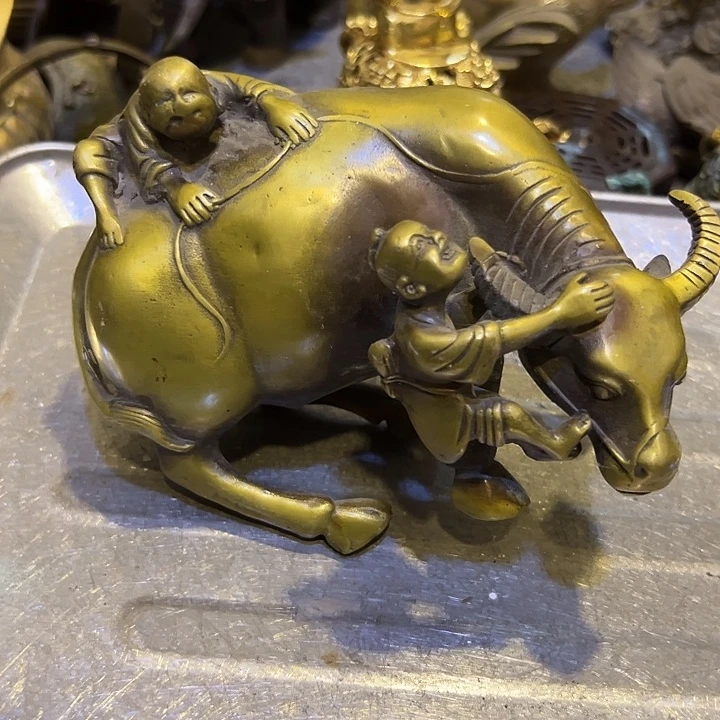 黄铜摆件，文房工艺品摆件