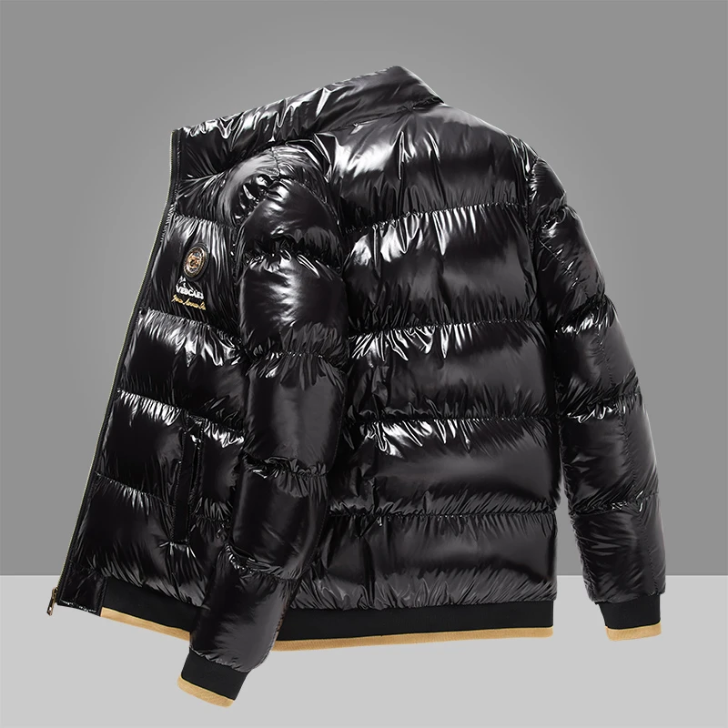 火狐登男士棉衣刺绣常规款立领休闲棉服保暖宽松冬季潮流时尚短款