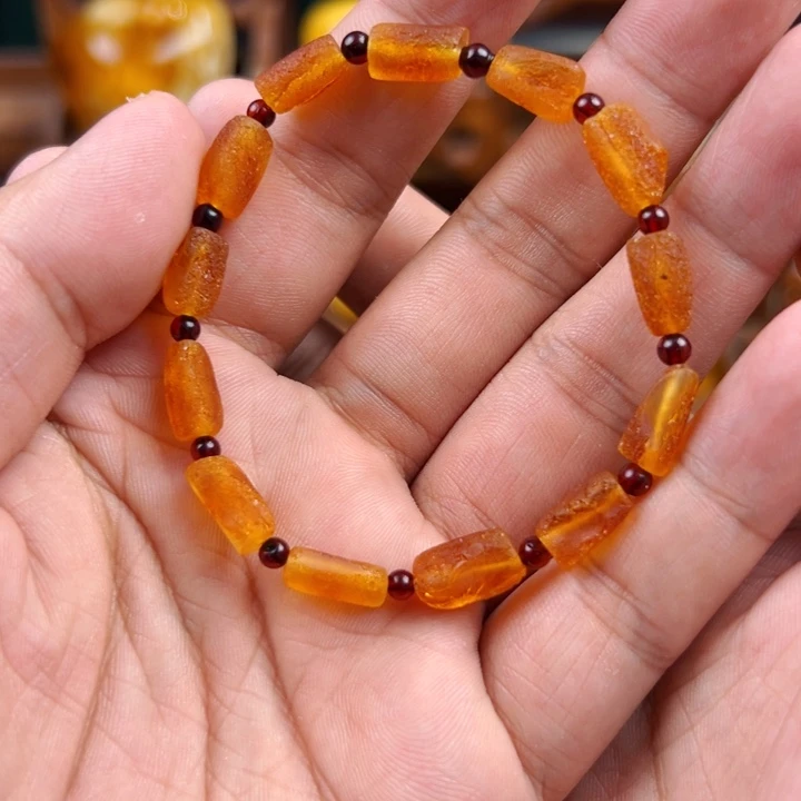 未镶嵌琥珀手链蜜蜡