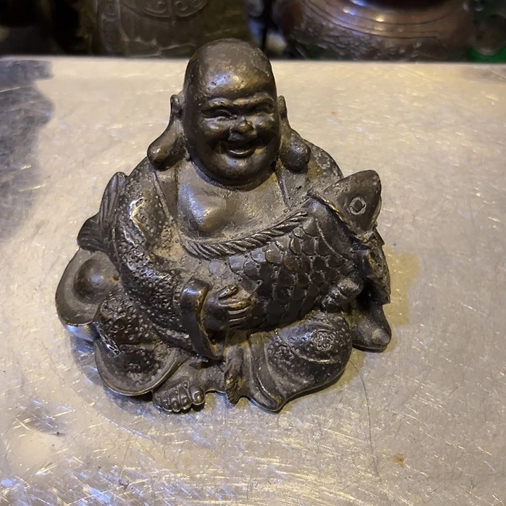 蕴***化黄铜摆件，文房工艺品摆件