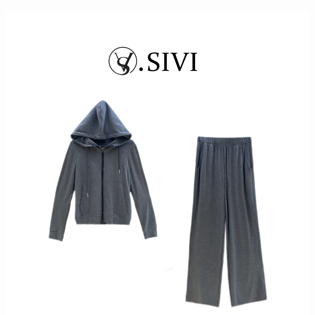 熙薇休闲套装【蛾眉曼睩】2024早秋新款气质时尚两件套F6398